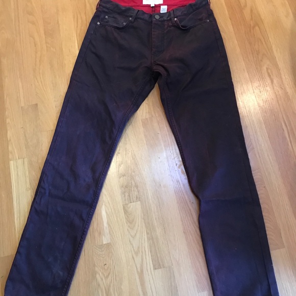 MARC By Marc Jacobs Men’s Red Denim Jeans 32X 34 - Picture 2 of 7